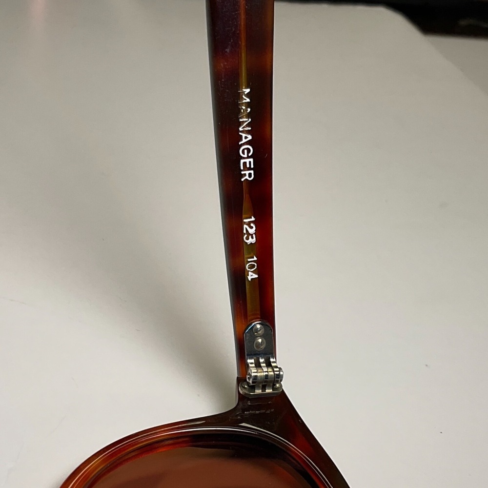L.A. Eyeworks Vtg Sunglasses 123 104 Round Tortoiseshell Brown Frames Only - Picture 7 of 13